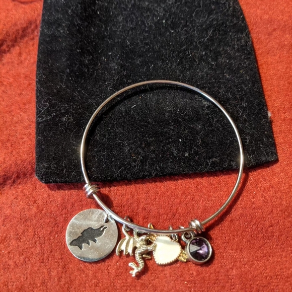 Silver Bangle Bracelet - Picture 3 of 3